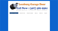 Desktop Screenshot of leesburgflgaragedoor.com